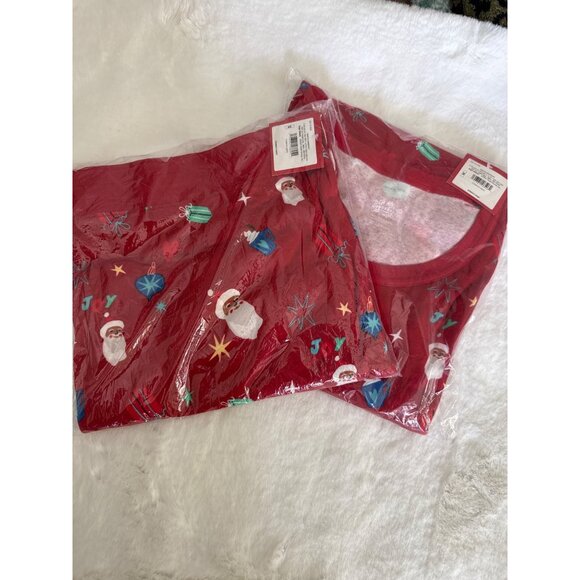 Target Wondershop 2 pc size 4XL Holiday Pajama set NEW Santa Presents ornaments - Picture 5 of 6